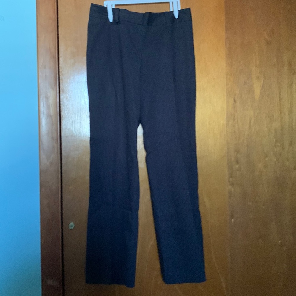 Ann Taylor Navy Pinstripe Dress Pants